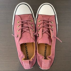 Converse Chuck Taylor Shoreline Slip-On Elastic Back Pink Suede